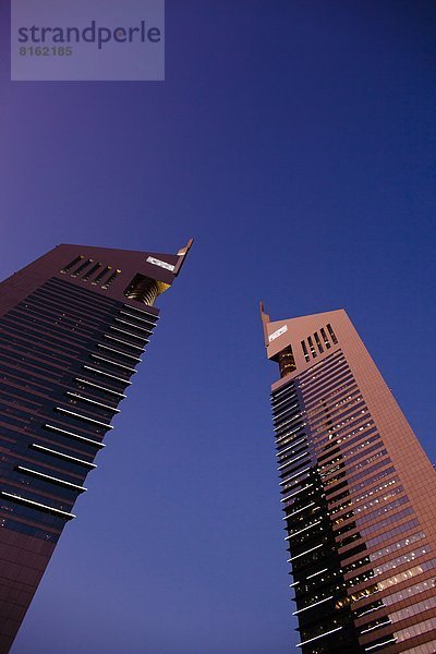 niedrig Hochhaus Ansicht Flachwinkelansicht Winkel Dubai