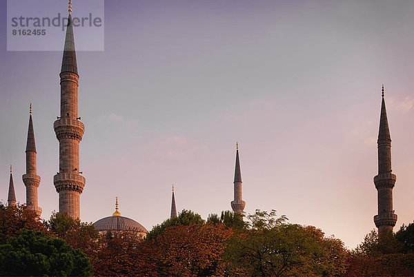 Sonnenuntergang  blau  Moschee