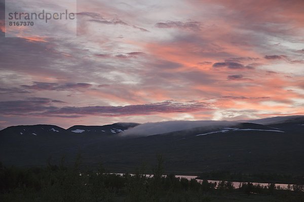Abend  Himmel  über  Lappland