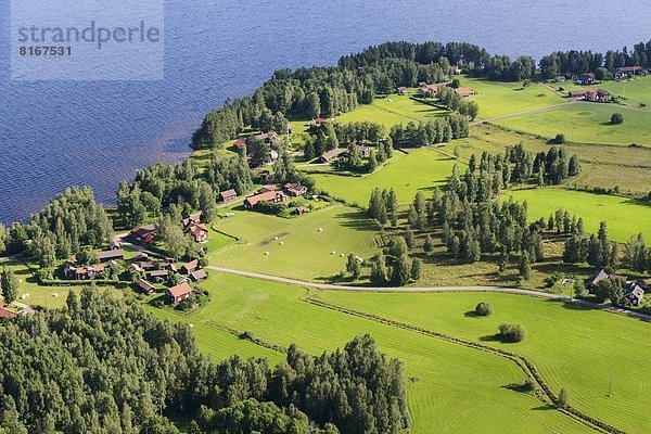 Bauernhof  Hof  Höfe  Ansicht  Luftbild  Fernsehantenne  Seeufer