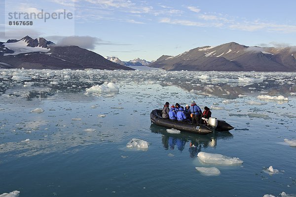 sehen  Tourist  Boot  Gletscher