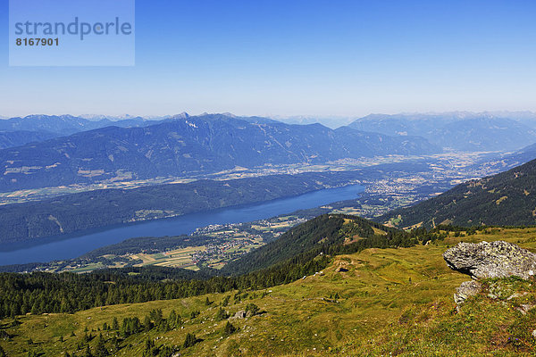 Ausblick von Millstätter Alpe über Millstätter See