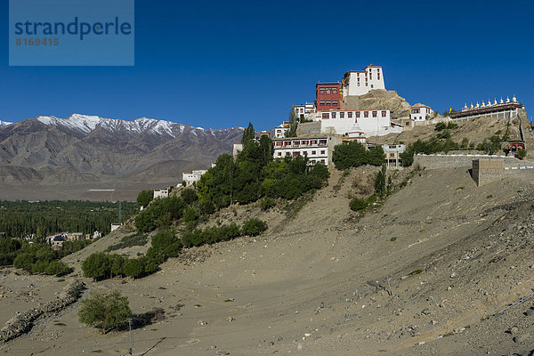 Kloster Thiksey Gompa auf einem Hügel über dem Indus-Tal