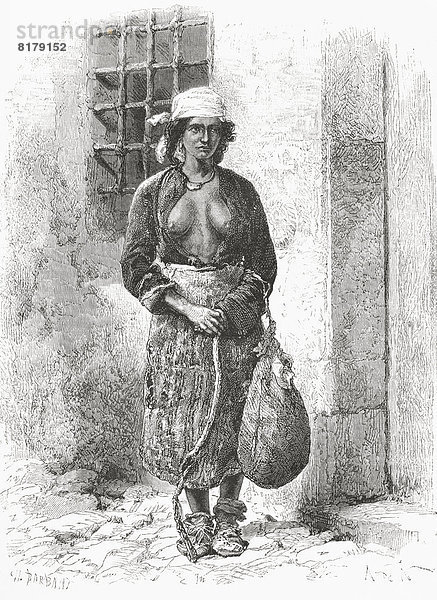 Frau bulgarisch Jahrhundert Zigeuner