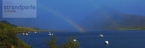 Europa  Großbritannien  Meer  Regenbogen  2  Isle of Skye  Schottland