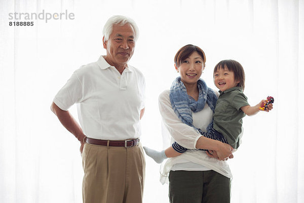 Drei Generationen Familie  Porträt