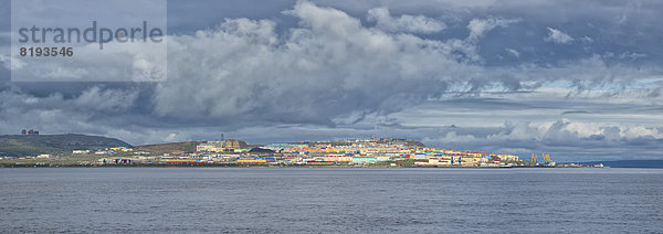 Panoramablick  Stadtbild von Anadyr