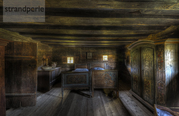 'Old farmhouse bedroom  open-air museum ''Museum Tiroler Bauernhöfe'''
