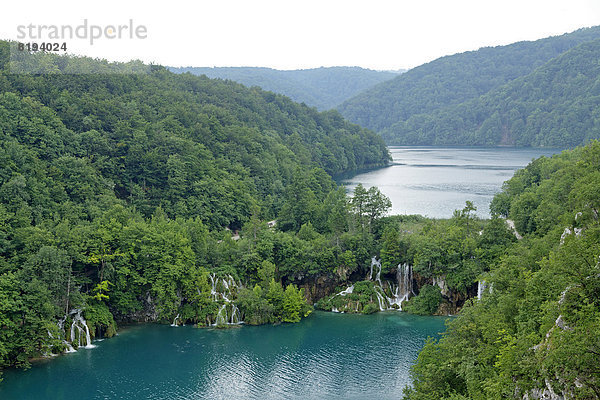 Ausblick über die Plitvicer Seen