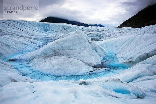 Schmelzwasser am Matanuska-Gletscher