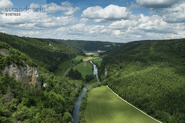 Deutschland  Baden Württemberg  Blick auf das Obere Donautal