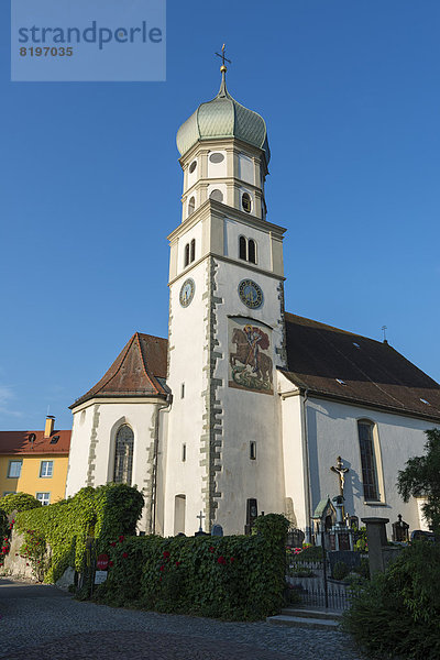 Deutschland  Bayern  Wasserburg  Ansicht der Kirche St. Georg