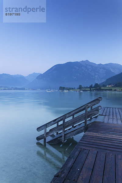 Austria  Tyrol  View of Jetty at Lake Achensee