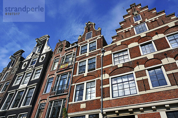 Netherlands  Amsterdam  Prinsengracht  typical historic buildings