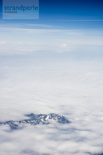 Frankreich  Luftaufnahme der Alpen