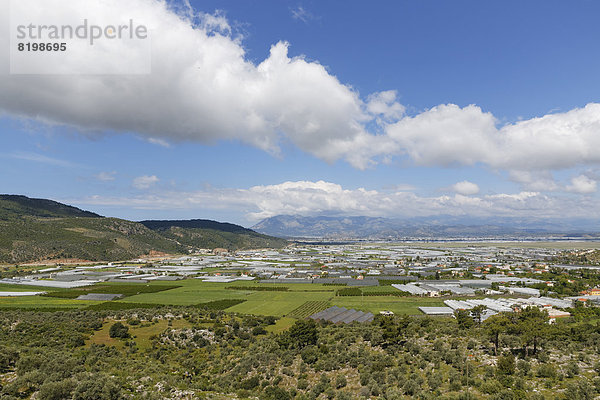 Turkey  Lycia  Greenhouses in Xanthos Valley