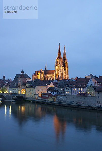 Germany  Bavaria  Regensburg  townscape