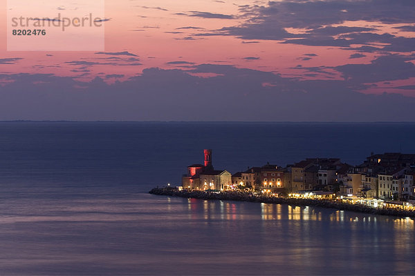 Abenddämmerung Piran