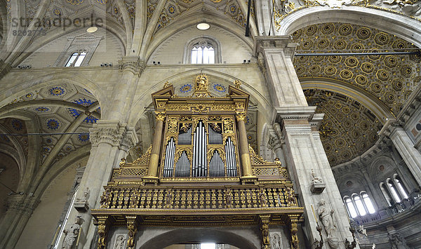 Innenaufnahme Orgel der Kathedrale Comer Dom  Dom Santa Maria Maggiore