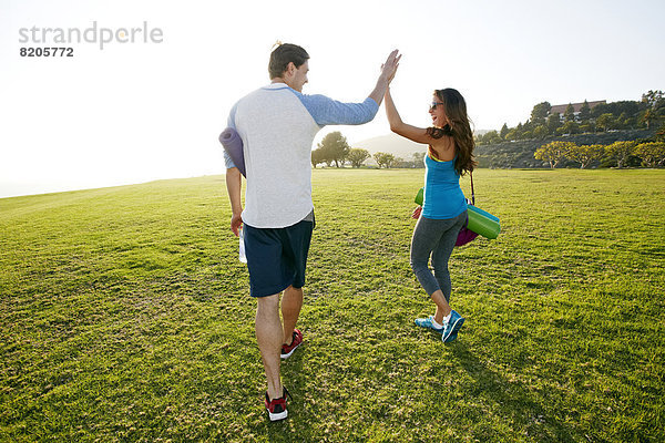 hoch  oben  High-Five  High Five