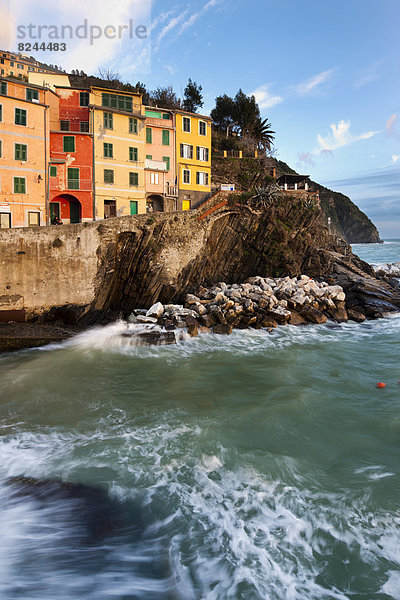 Felsen Gebäude Küste bunt UNESCO-Welterbe