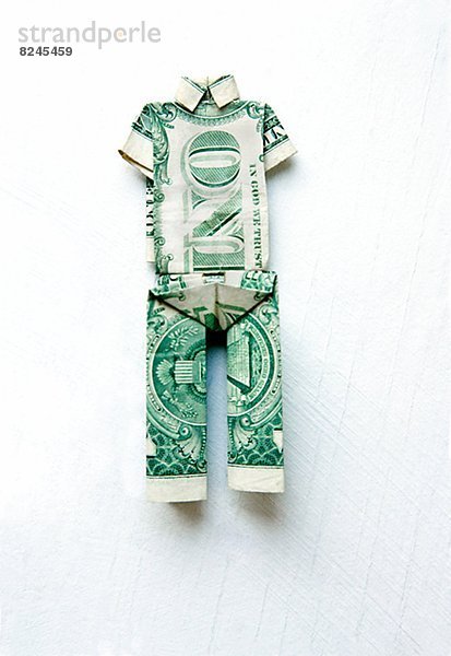 Hemd Dollar 1 Rechnung Origami Hose