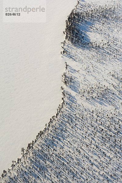 Winter  Strand  See  Ansicht  Luftbild  Fernsehantenne