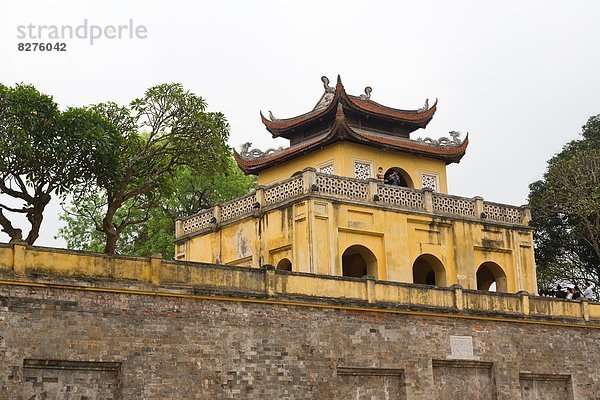 Teilansicht der Zitadelle Thang Long in Hanoi  Vietnam