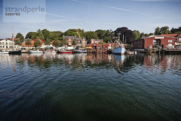 Hafen von Eckernförde an der Ostsee  Schleswig-Holstein  Deutschland