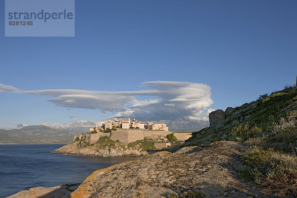 Blick auf Calvi auf der Insel Korsika  Frankreich