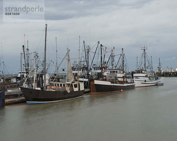 Fischereiflotte in Richmond  British Columbia  Kanada