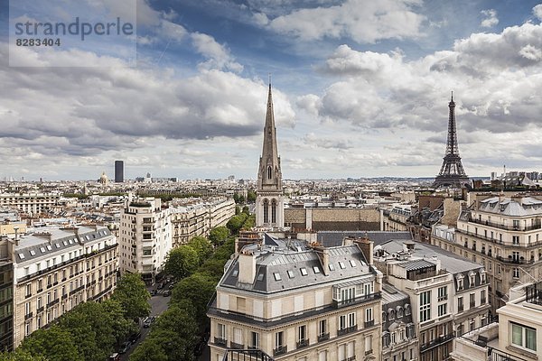 Paris  Hauptstadt  Frankreich  Europa  Kathedrale  amerikanisch  Eiffelturm