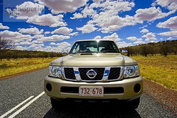 4 Verkehr fahren Fernverkehrsstraße rot Nissan Australien Patrouille rad