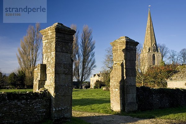 Wohnhaus Herrenhaus Großbritannien Kirche Oxfordshire