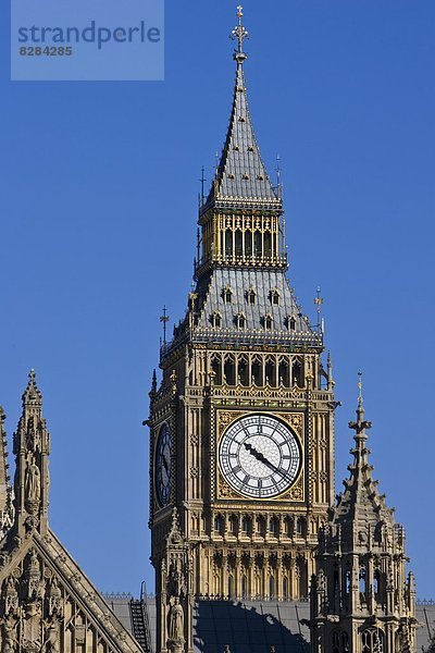 Großbritannien London Hauptstadt Uhr groß großes großer große großen Big Ben