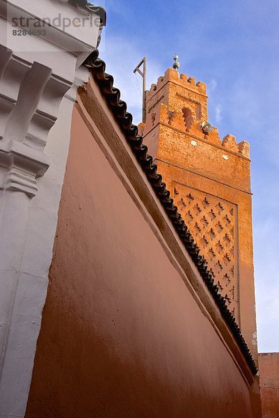 Nordafrika  Detail  Details  Ausschnitt  Ausschnitte  Eingang  Marrakesch  Afrika  Marokko  Moschee