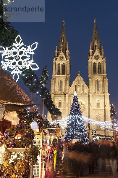 Prag  Hauptstadt  Europa  Kirche  Weihnachten  Tschechische Republik  Tschechien  Gotik  Markt