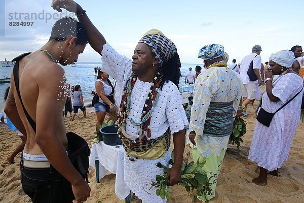 zeigen  Geistlicher  Festival  Bahia  Brasilien  Ritual  Südamerika