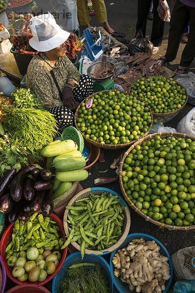 Phnom Penh  Hauptstadt  Frische  Lebensmittel  Frucht  Gemüse  Südostasien  Vietnam  Asien  Kambodscha  Markt