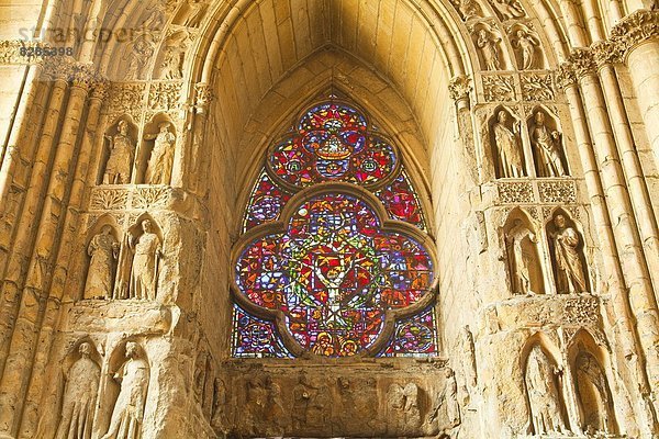 hoch  oben  Frankreich  Europa  Skulptur  Kathedrale  innerhalb  Hilfe  UNESCO-Welterbe  Champagne-Ardenne  Reims