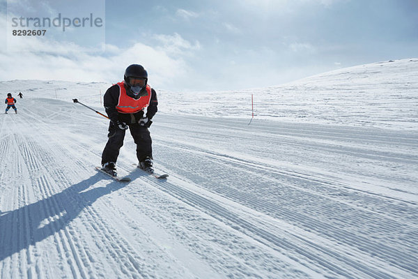 Junge Skifahrer  Hermavan  Schweden