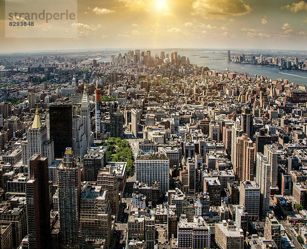 Luftaufnahme von New York  New York State  USA