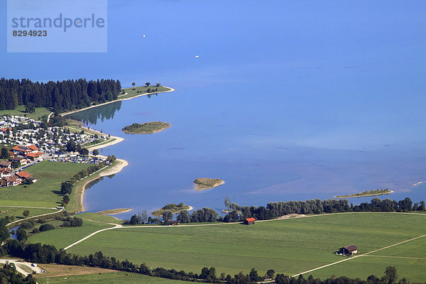 Brunnen am Forggensee  Schwangau  Allgäu  Bayern  Detschland  Europa