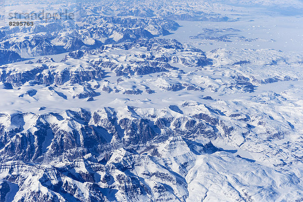 Grönland  Luftaufnahme des Grönlandeises