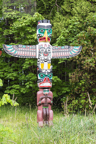 Kanada  British Columbia  Vancouver  Totempfahl im Stanley Park