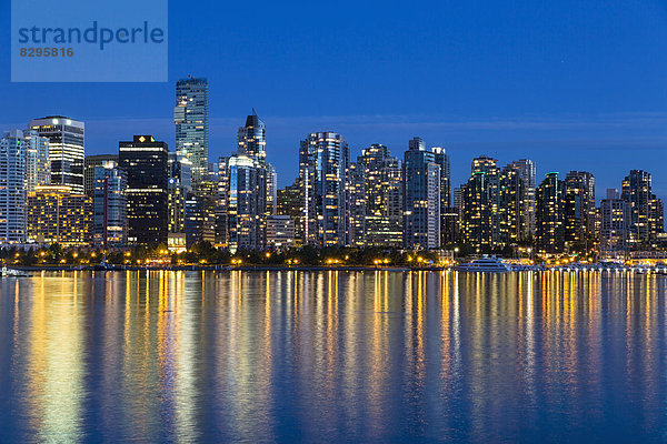 Canada  Skyline of Vancouver at night