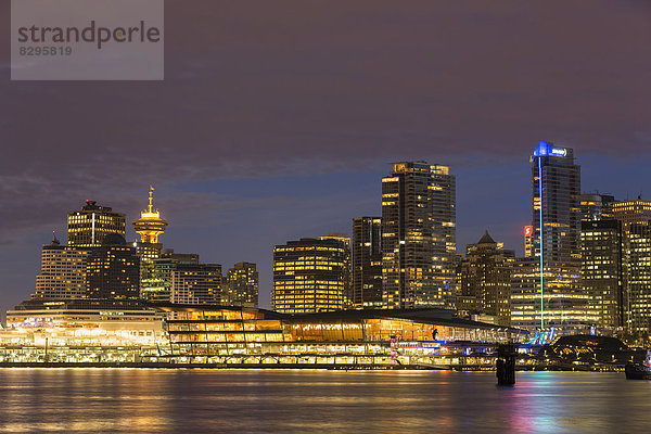 Canada  Skyline of Vancouver at night