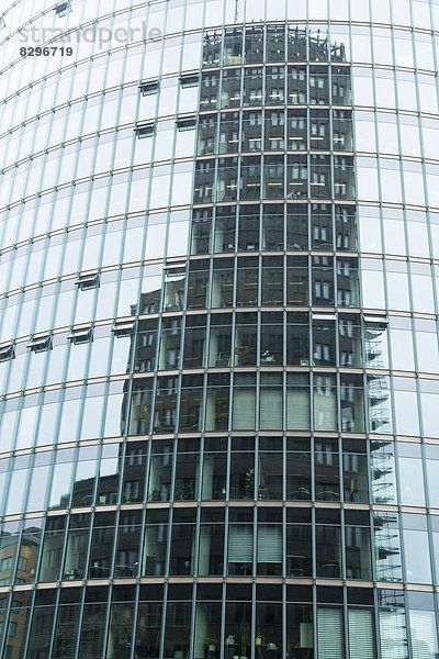 Germany  Berlin  headquarter of Deutsche Bahn at Potsdam Square reflecting Kollhoff-Tower