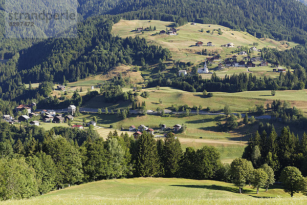 Österreich  Kärnten  Lesachtal  Dörfer Kornat und Birnbaum