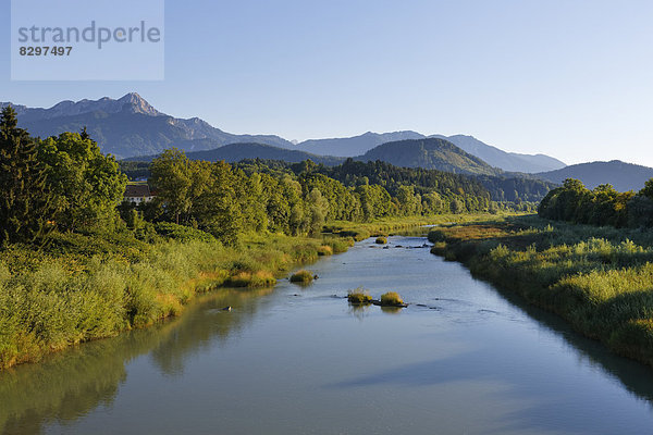 Österreich  Kärnten  Drau mit Karawanken